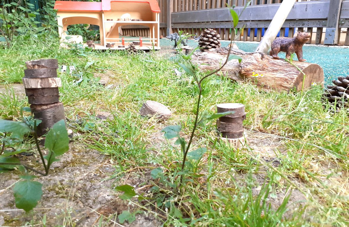 Espace potager au sein de la crèche Babilou Montevrain Dublin