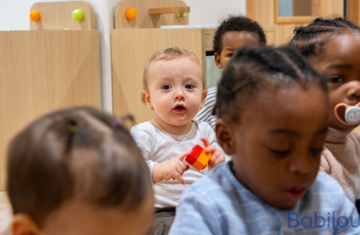 Un groupe d'enfants en crèche Babilou