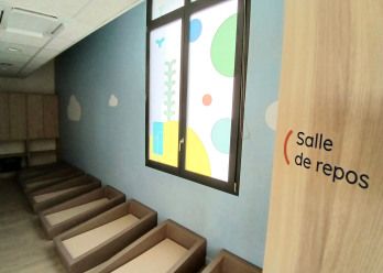 Lits pour enfants au sein de la crèche Babilou Annecy Leroux