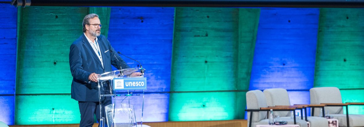 Prise de parole au congrès de l'unesco