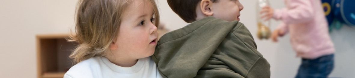 Trois enfants en crèche de Babilou 