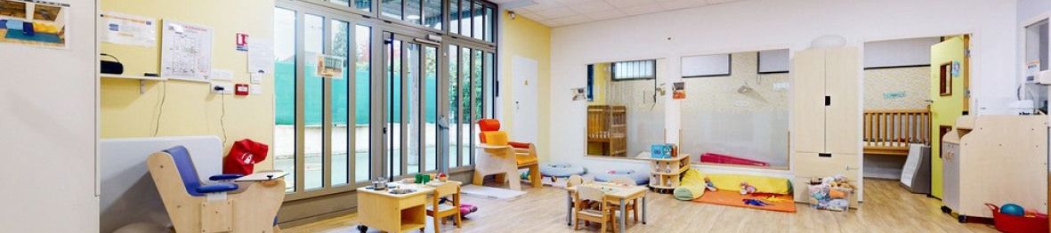 Espace de motricité en crèche